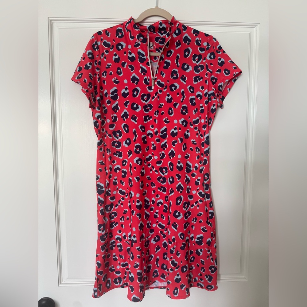 Tail Leopard Print Athletic Dress